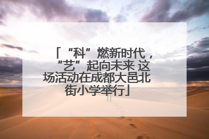 “科”燃新时代，“艺”起向未来 这场活动在成都大邑北街小学举行