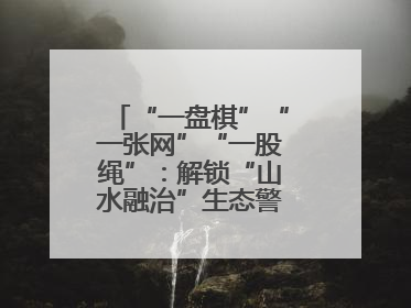 “一盘棋”“一张网”“一股绳”：解锁“山水融治”生态警务“密码”
