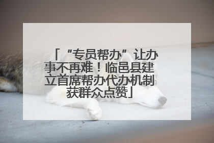 “专员帮办”让办事不再难！临邑县建立首席帮办代办机制获群众点赞
