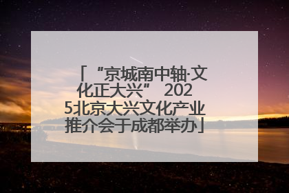 “京城南中轴·文化正大兴” 2025北京大兴文化产业推介会于成都举办