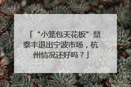 “小笼包天花板”鼎泰丰退出宁波市场，杭州情况还好吗？