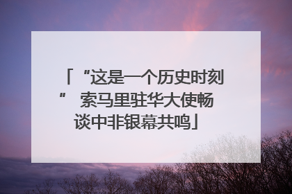 “这是一个历史时刻” 索马里驻华大使畅谈中非银幕共鸣