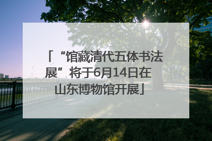 “馆藏清代五体书法展”将于6月14日在山东博物馆开展