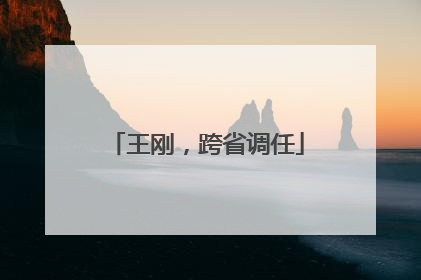 王刚，跨省调任