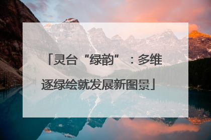 灵台“绿韵”：多维逐绿绘就发展新图景