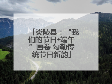 炎陵县：“我们的节日•端午”画卷 勾勒传统节日新韵