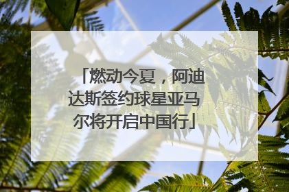 燃动今夏，阿迪达斯签约球星亚马尔将开启中国行