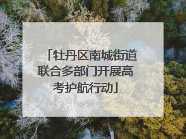 牡丹区南城街道联合多部门开展高考护航行动