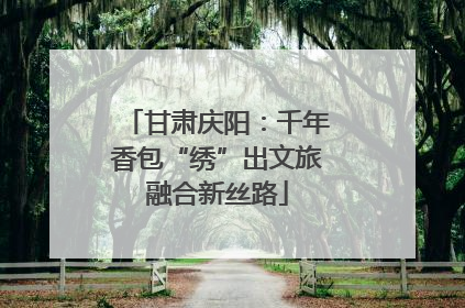 甘肃庆阳：千年香包“绣”出文旅融合新丝路