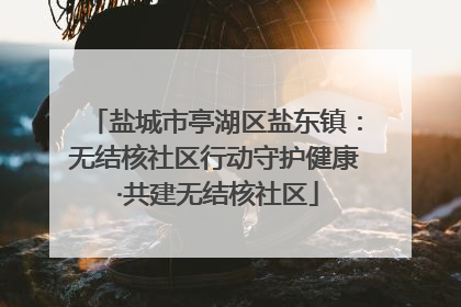 盐城市亭湖区盐东镇：无结核社区行动守护健康 ·共建无结核社区