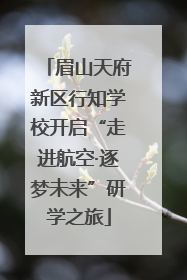 眉山天府新区行知学校开启“走进航空·逐梦未来”研学之旅