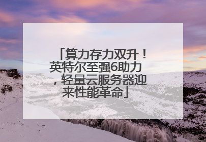 算力存力双升！英特尔至强6助力，轻量云服务器迎来性能革命