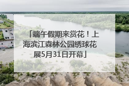 端午假期来赏花！上海滨江森林公园绣球花展5月31日开幕