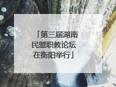 第三届湖南民盟职教论坛在衡阳举行