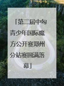 第二届中匈青少年国际魔方公开赛郑州分站赛圆满落幕