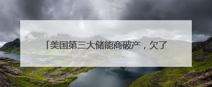 美国第三大储能商破产，欠了宁德时代、中集普威6.6亿