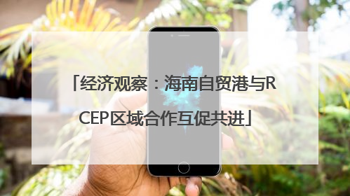 经济观察：海南自贸港与RCEP区域合作互促共进