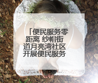 便民服务零距离 纱帽街道月亮湾社区开展便民服务日活动