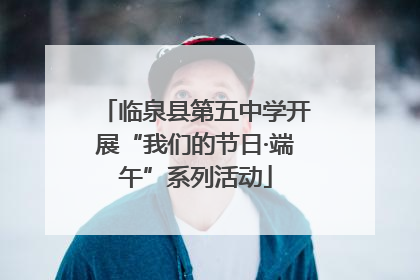 临泉县第五中学开展“我们的节日·端午”系列活动