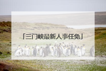 三门峡最新人事任免