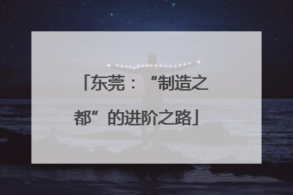 东莞：“制造之都”的进阶之路