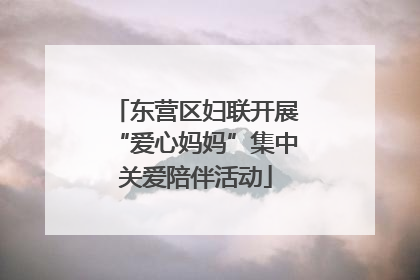 东营区妇联开展“爱心妈妈”集中关爱陪伴活动