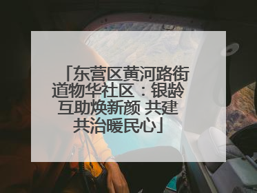 东营区黄河路街道物华社区：银龄互助焕新颜 共建共治暖民心