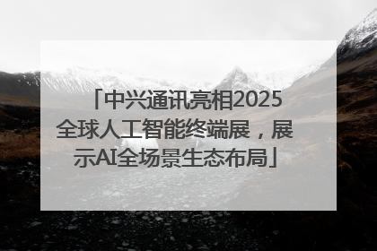 中兴通讯亮相2025全球人工智能终端展，展示AI全场景生态布局