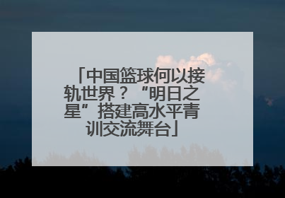 中国篮球何以接轨世界？“明日之星”搭建高水平青训交流舞台