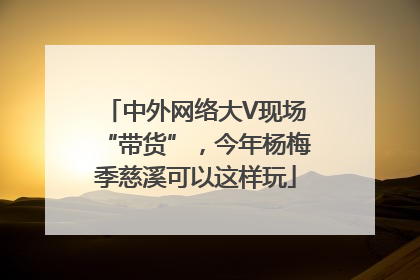 中外网络大V现场“带货”，今年杨梅季慈溪可以这样玩