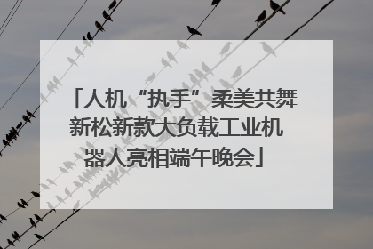 人机“执手”柔美共舞 新松新款大负载工业机器人亮相端午晚会