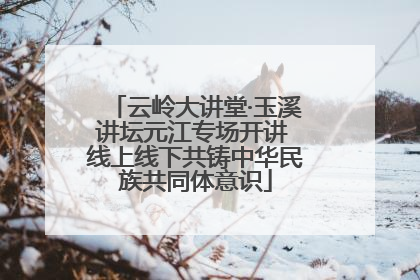 云岭大讲堂·玉溪讲坛元江专场开讲 线上线下共铸中华民族共同体意识