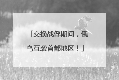 交换战俘期间，俄乌互袭首都地区！