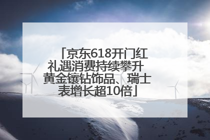 京东618开门红礼遇消费持续攀升 黄金镶钻饰品、瑞士表增长超10倍