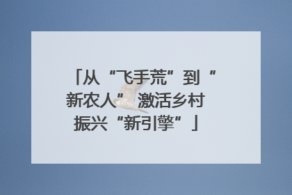 从“飞手荒”到“新农人” 激活乡村振兴“新引擎”