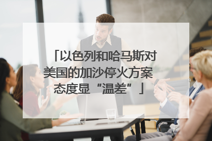 以色列和哈马斯对美国的加沙停火方案态度显“温差”