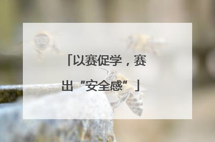 以赛促学，赛出“安全感”