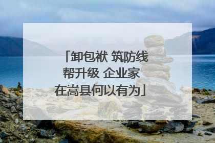 卸包袱 筑防线 帮升级 企业家在嵩县何以有为