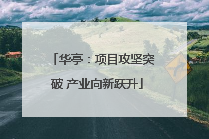 华亭：项目攻坚突破 产业向新跃升