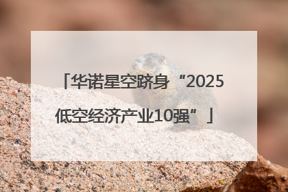 华诺星空跻身“2025低空经济产业10强”