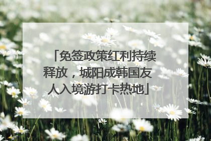 免签政策红利持续释放，城阳成韩国友人入境游打卡热地