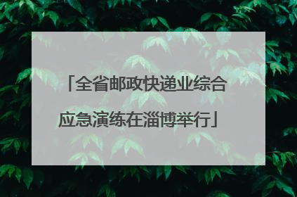 全省邮政快递业综合应急演练在淄博举行