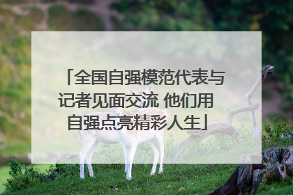 全国自强模范代表与记者见面交流 他们用自强点亮精彩人生