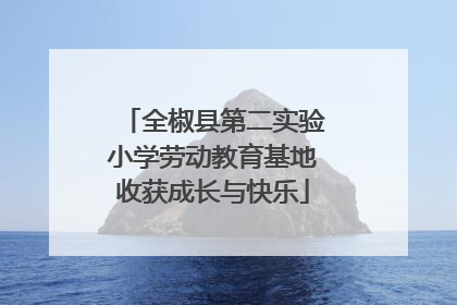 全椒县第二实验小学劳动教育基地收获成长与快乐