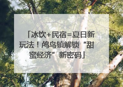 冰饮+民宿=夏日新玩法！鸬鸟镇解锁“甜蜜经济”新密码
