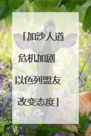 加沙人道危机加剧 以色列盟友改变态度