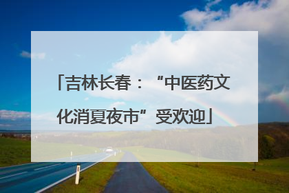 吉林长春：“中医药文化消夏夜市”受欢迎