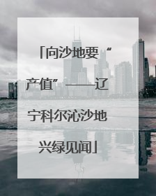 向沙地要“产值”——辽宁科尔沁沙地兴绿见闻
