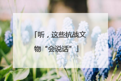 听，这些抗战文物“会说话”