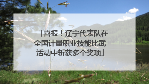 喜报！辽宁代表队在全国计量职业技能比武活动中斩获多个奖项